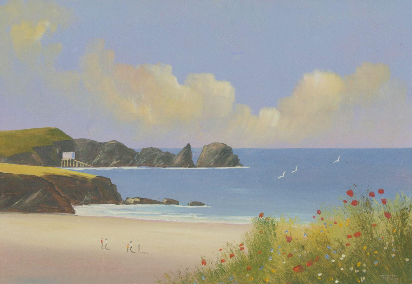 Michael J. Poole - Signed & Framed Contemporary Acrylic, Mother Ivey's Bay 1