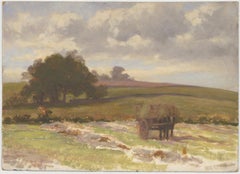 George Hamilton Constantine (1878-1967) - Oil, Horsecart