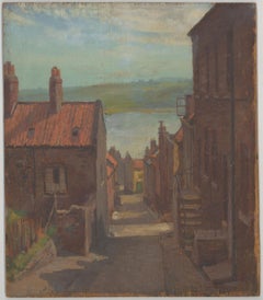 George Hamilton Constantine (1878-1967) - Signed Oil, Coastal Street Scene