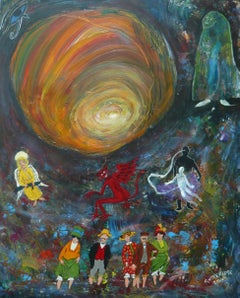 All That Religious Stuff, Gemälde, Acryl auf Anderem