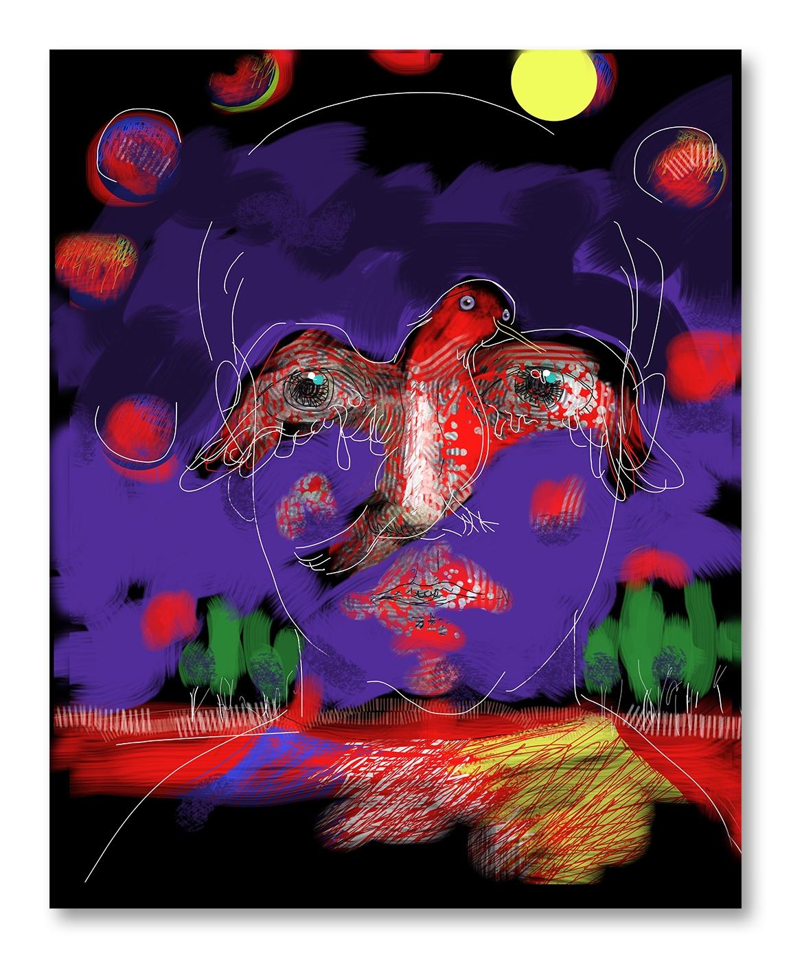 Birdman, Mixed Media on Metal - Mixed Media Art by Edward Zelinsky