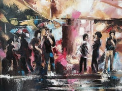 Rain at Night, Painting, Oil on Canvas