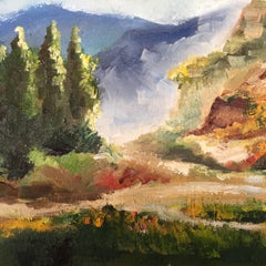 Spanish Countryside, Painting, Oil on Canvas