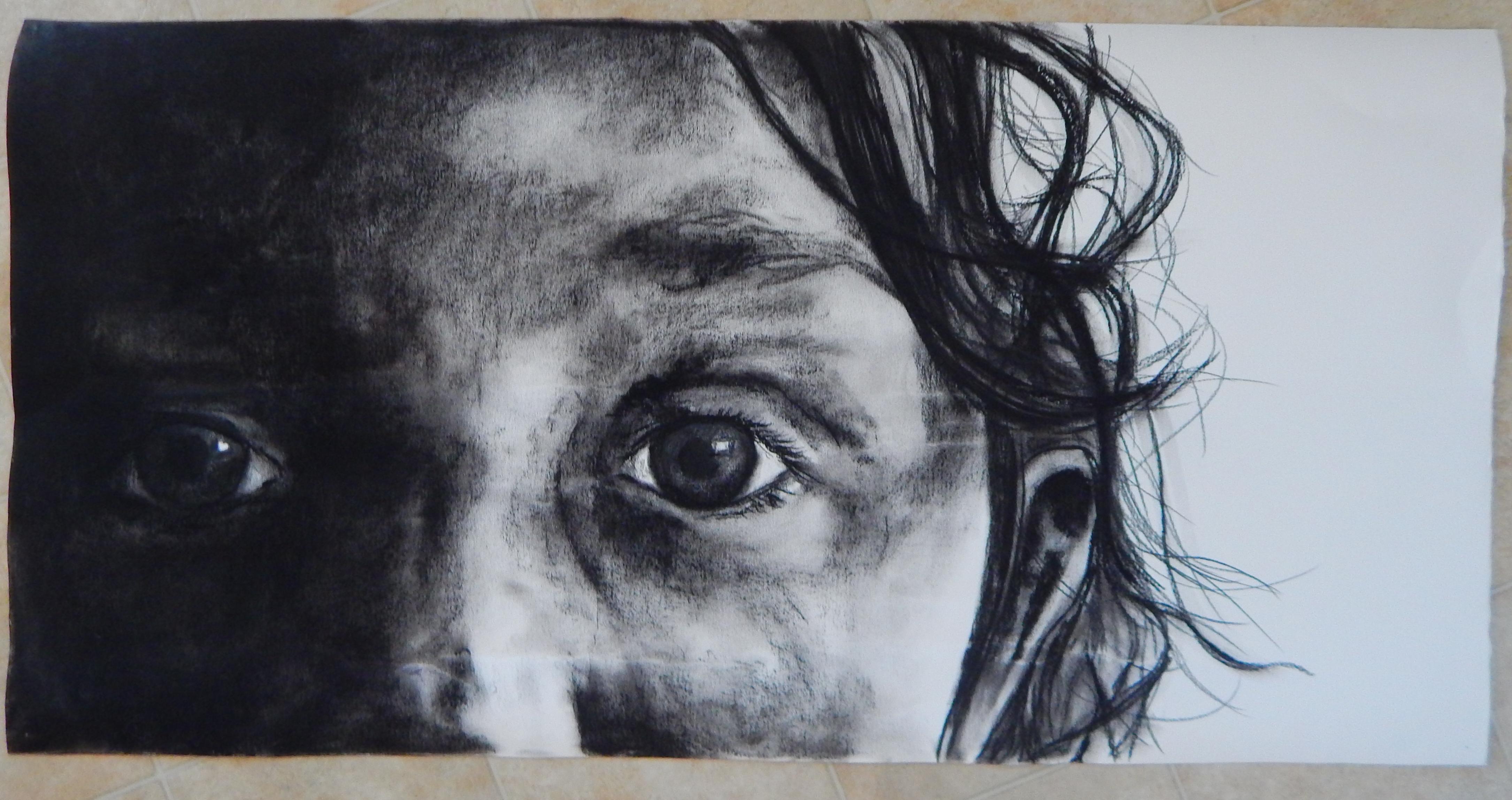 Beginning, Drawing, Charcoal on Paper - Art by Emily Redd