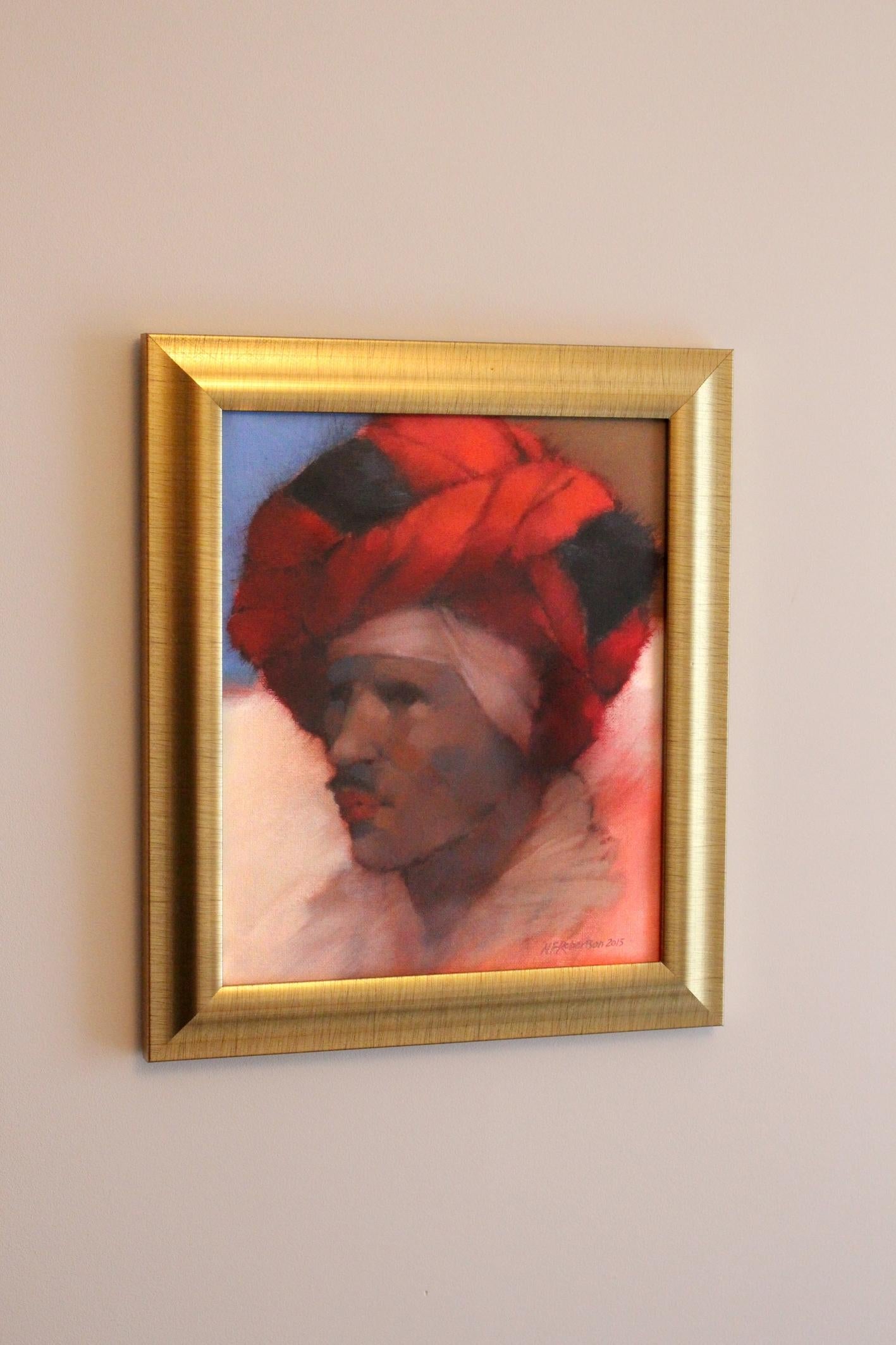 Peinture « Jaipur Tuk wallah », acrylique sur toile - Contemporain Painting par Nicholas Robertson
