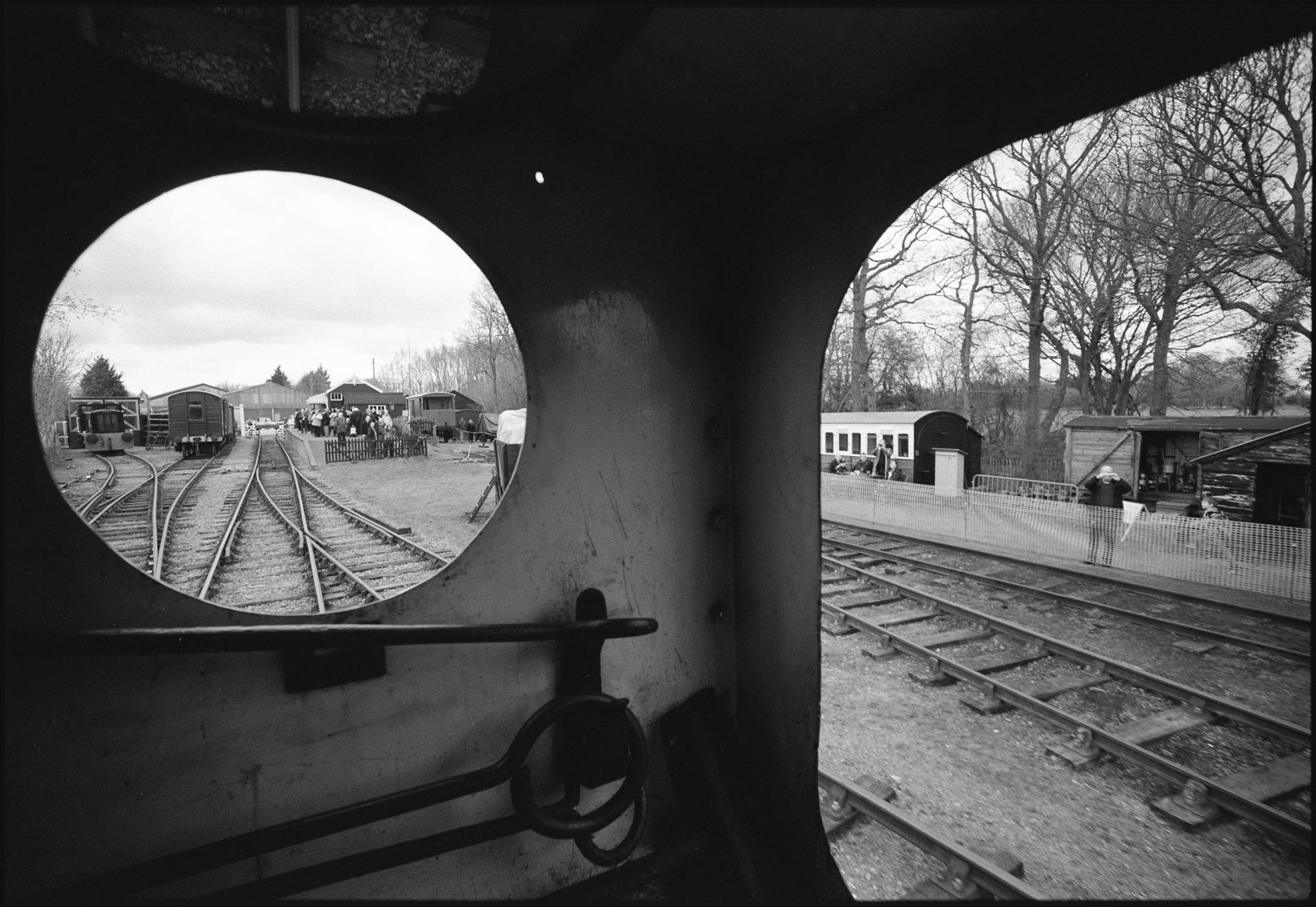 Paul Cooklin Black and White Photograph - Edition 1/10 Engine View, Suffolk Light Railway, Photograph, Silver Hal/Gelatin