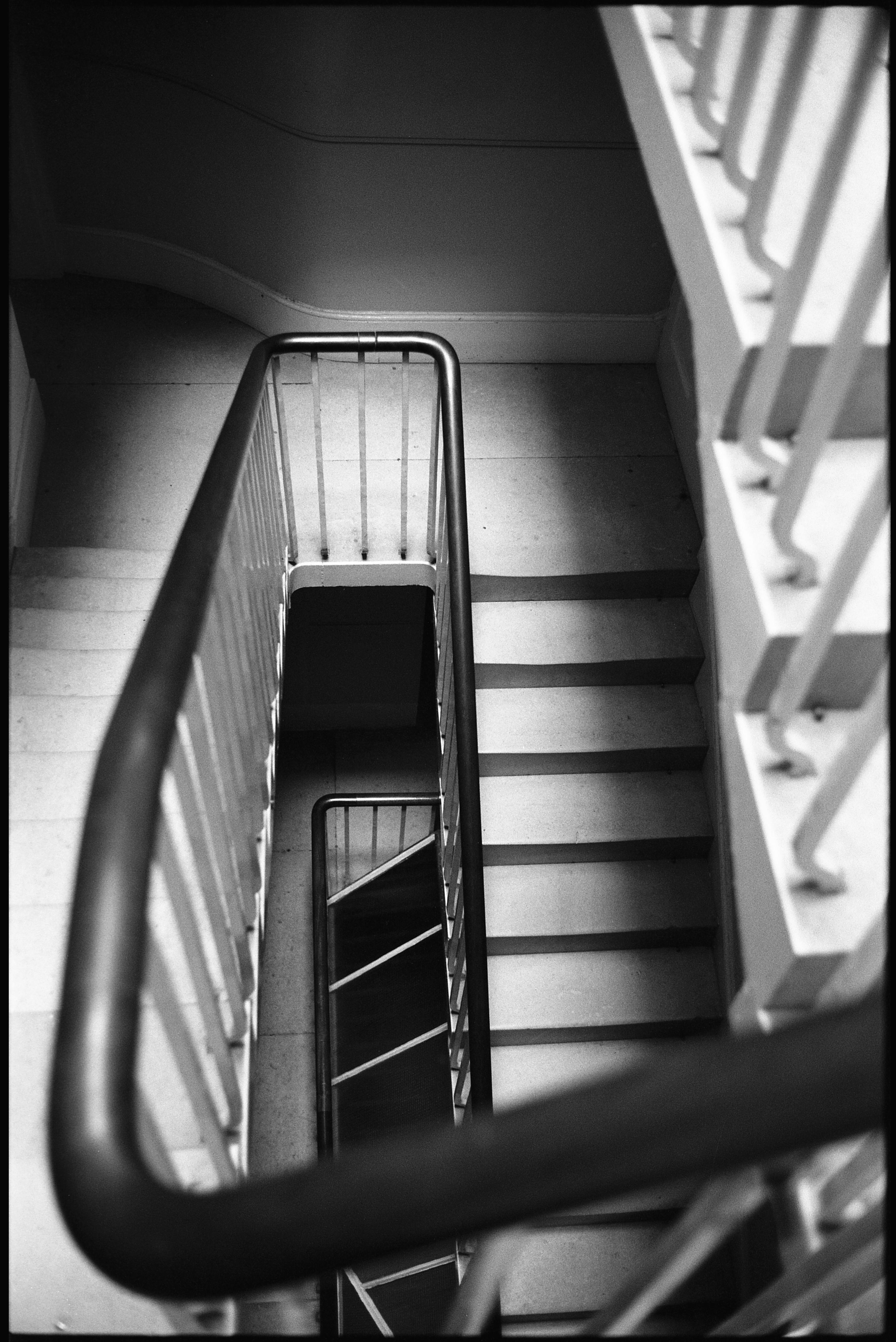 Paul Cooklin Black and White Photograph - Edition 1/10 Geometry, Staircase, Wimpole Estate, Photograph, Silver Hal/Gelatin