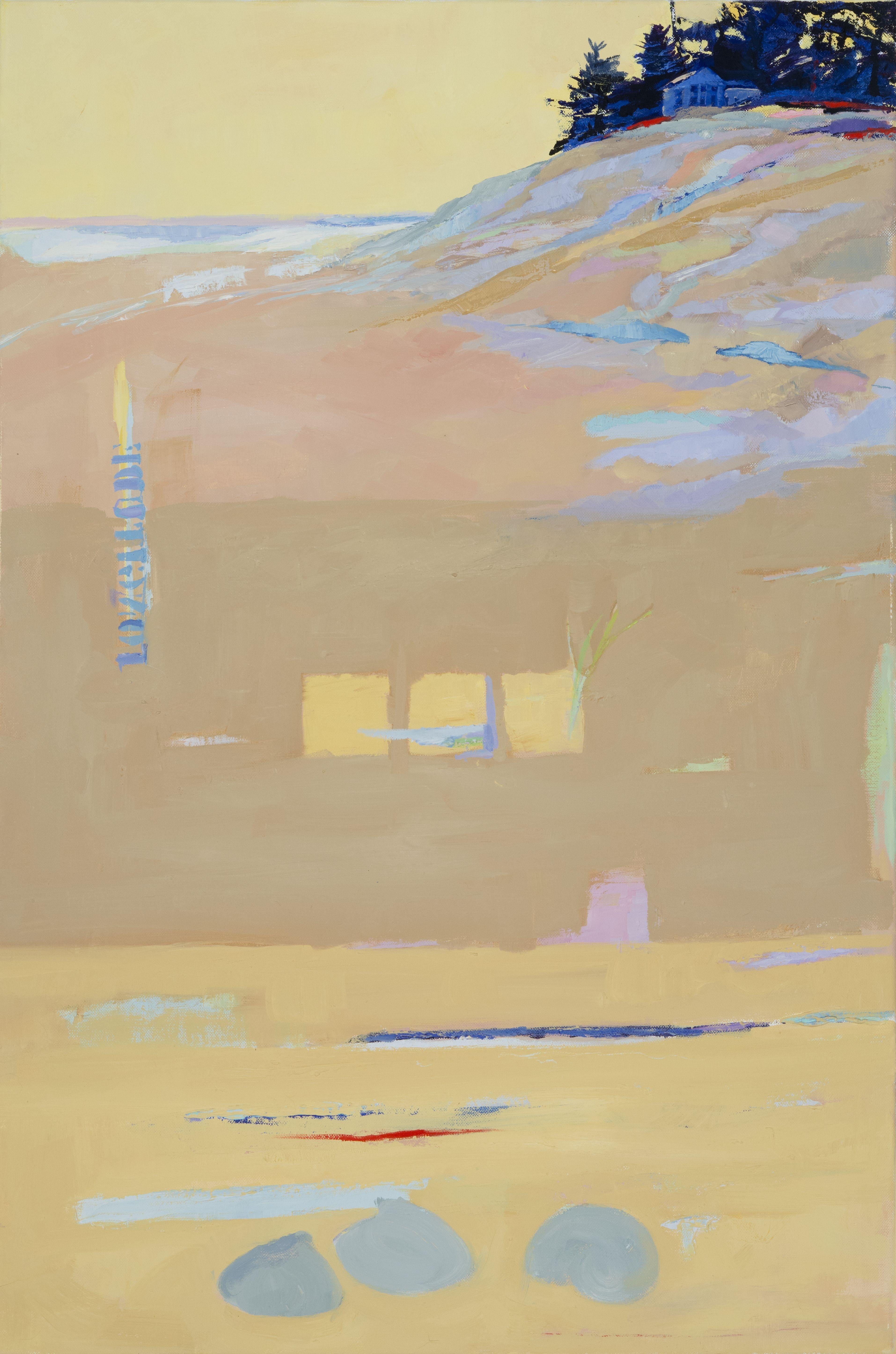 Gayle Fitzpatrick Abstract Painting - Without a Map, Parson's Beach, Painting, Oil on Canvas
