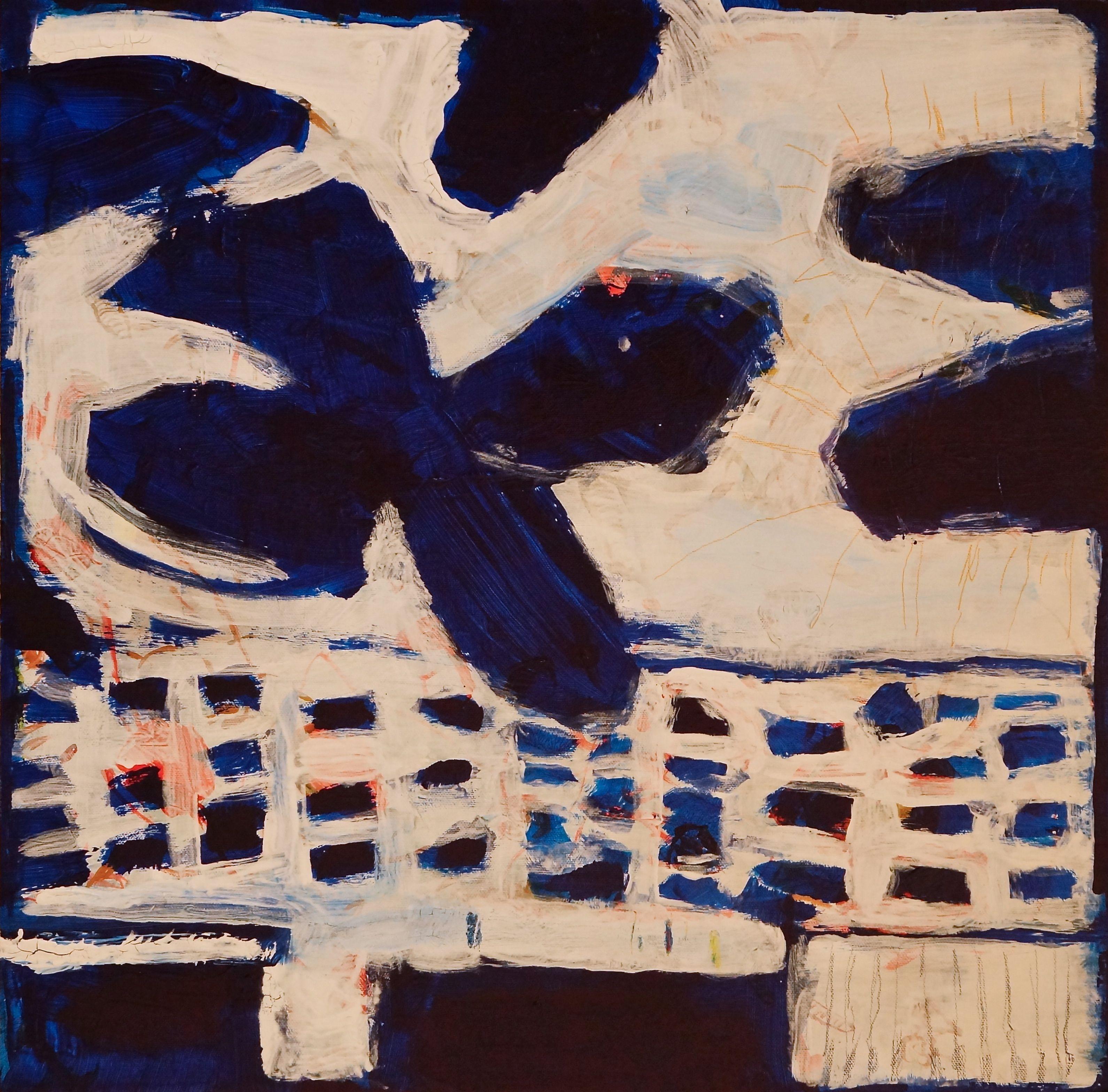 matthew bailey seigel Abstract Painting - blue the world is blue, Painting, Acrylic on Canvas