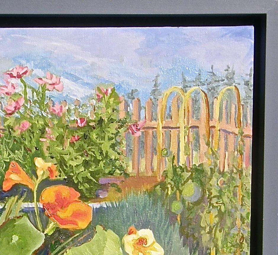 Jardin d'île, peinture, huile sur toile - Contemporain Painting par Julia Greenway