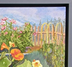Jardin d'île, peinture, huile sur toile