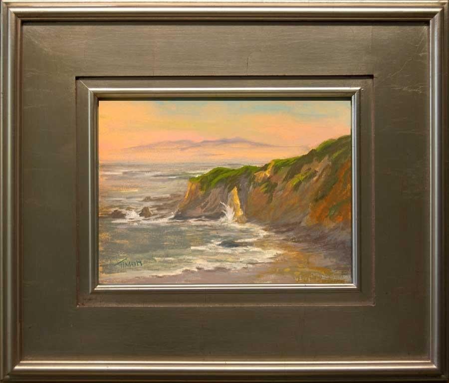 Morning Morning's Highlight, Zeichnung, Pastellfarben auf pastellfarbenem Sandpapier – Art von Timon Sloane