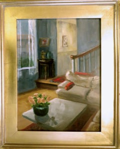 RED PILLOWS, Gemälde, Öl auf MDF-Platte