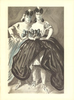 Lena Leclercq-Two Women lithograph