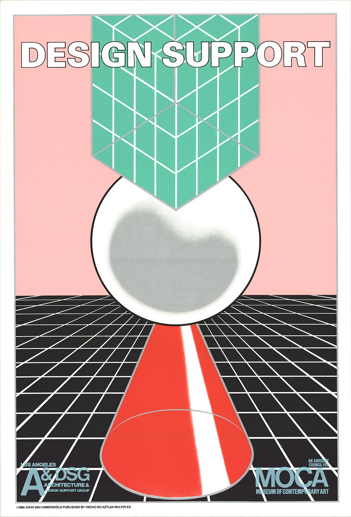 John van Hamersveld-Design Support-40.25" x 27.25"-Lithograph-1980-Contemporary - Print by John Van Hamersveld