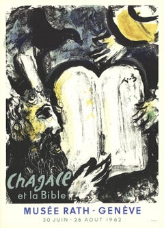 Marc Chagall-Moses and the Tablets of the Law-29.75" x 21.25"-Poster-1962