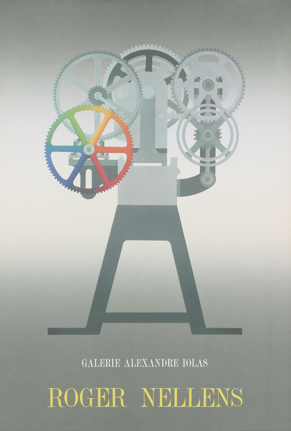 Affiche d'exposition de Roger Nellens pour une exposition tenue à la Galerie Alexandre Iolas à Paris.
