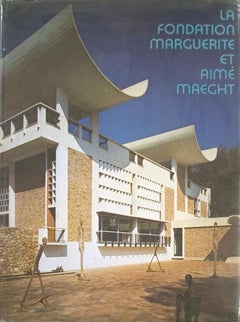 La Fondation Marguerite et Aime Maeght-15.5" x 11.25"-Book-1974-Brown, Blue
