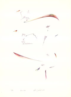 John Dowell-Aloe Vera-29.5" x 21.75"-Lithograph-1981-Abstract-Multicolor