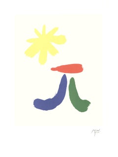 Joan Miro-Illustrated Poems-"Parler Seul" XIV-23.5" x 17.75"-Lithograph-2004