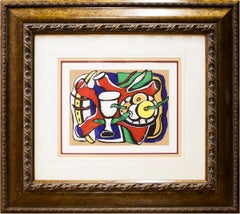 Fernand Leger-Nature Morte Au Pomme-19.25" x 22.5"-Poster-Modernism-Multicolor
