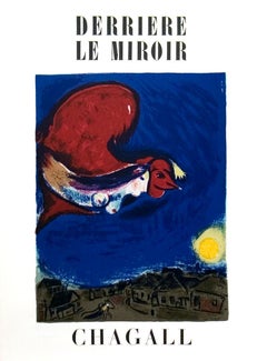 Marc Chagall-Derriere Le Miroir no. 27-28 Cover-15" x 11"-Lithograph-Modernism