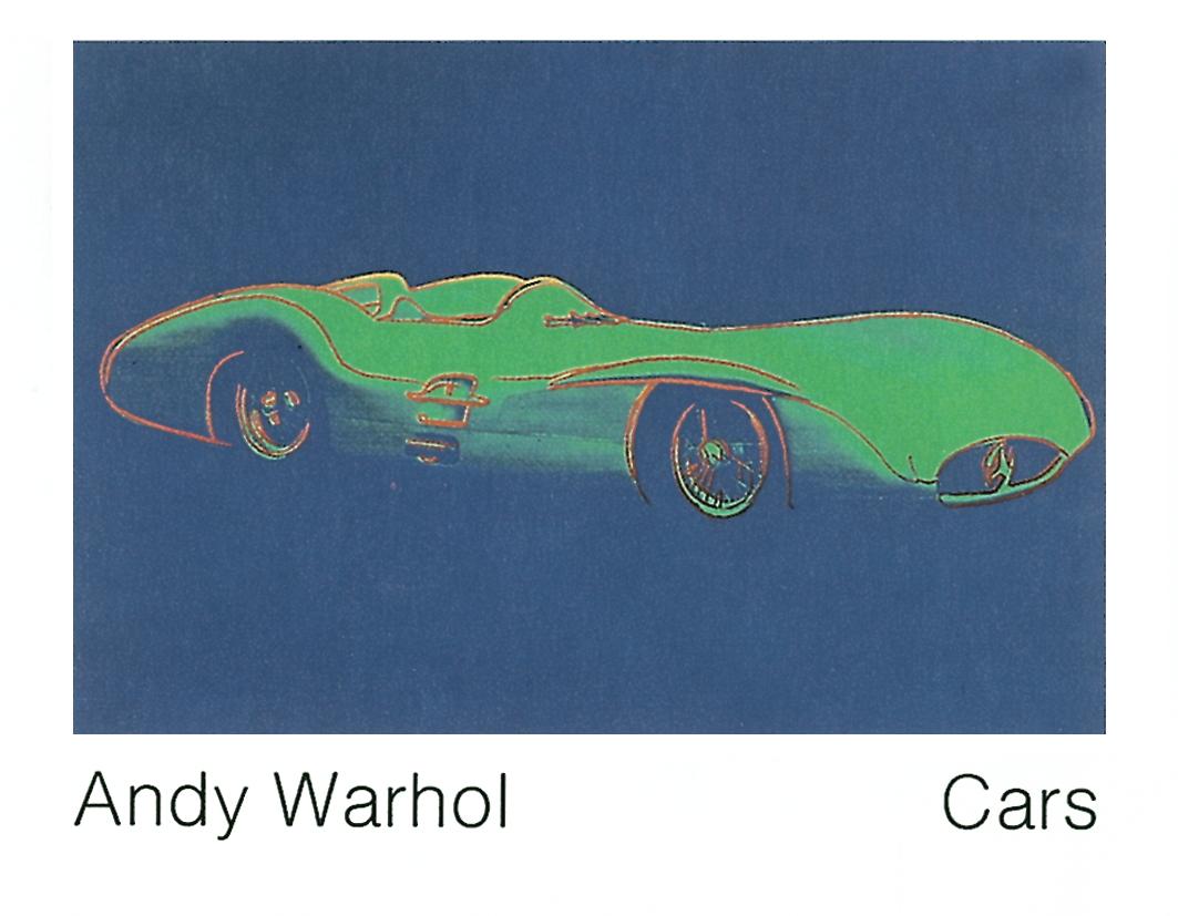 Andy Warhol-Formula 1 Car W196 R (1954)-43" x 55.25"-Poster-1989-Pop Art-Blue - Print by (after) Andy Warhol