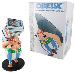 Rene Goscinny-Obelix Stack of Comics-10.5" x 6"-2016-White-man, braids, mustache