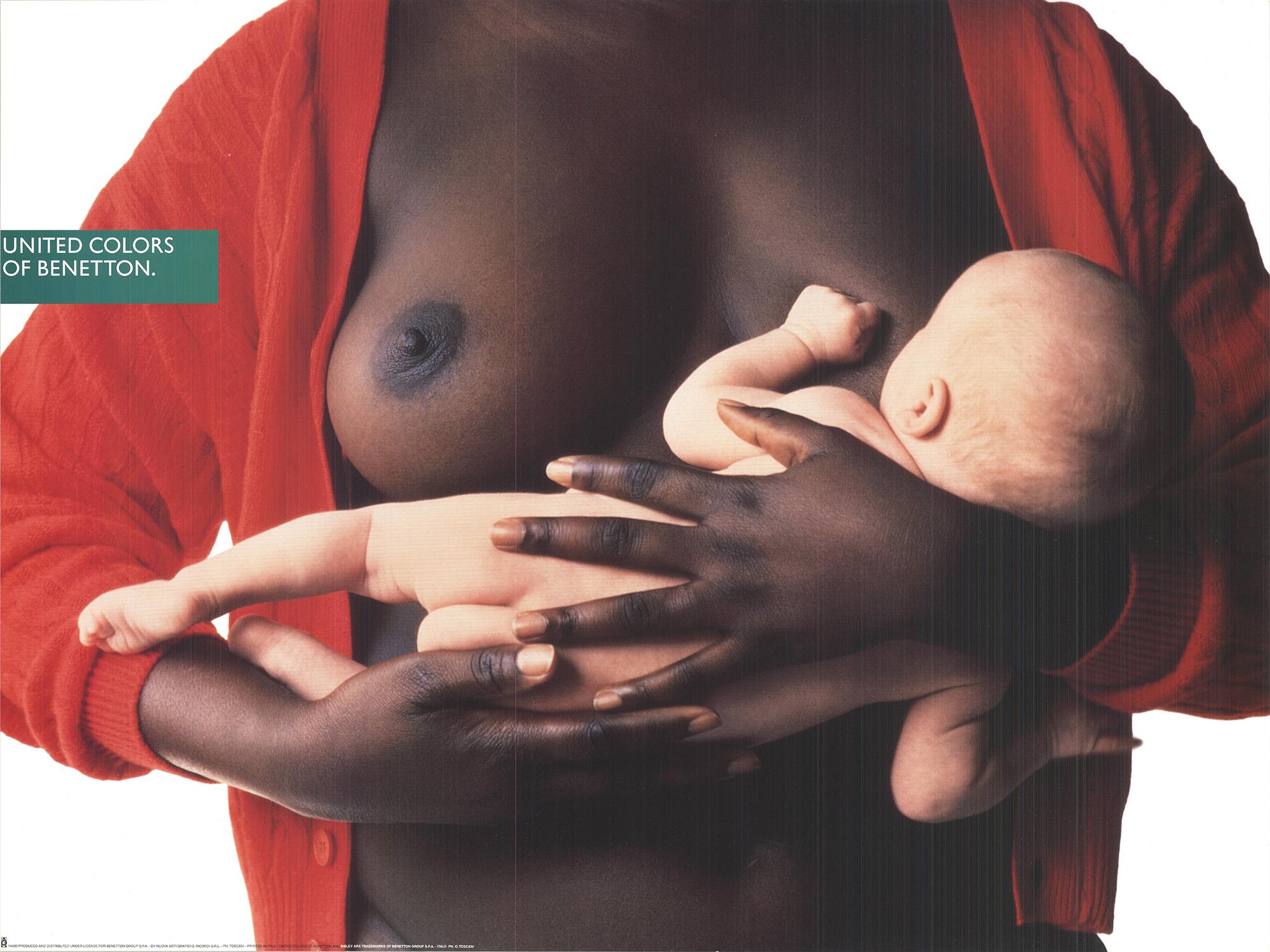 Oliverio Toscani-United Colors of Benetton-23.5" x 31.5"-Poster-Brown, White, Red

