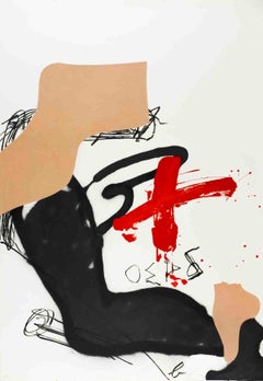 Antoni Tapies-Chicago International-39.5" x 27.5"-Lithograph-1987-Expressionism