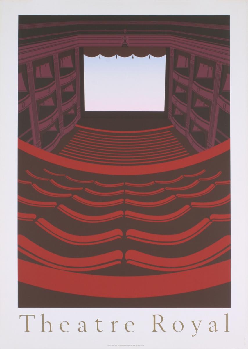 Perry King-Theatre Royal-35.5" x 25.25"-Sérigraphie-1985-Réalisme-Rouge