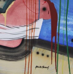 Gentleman in a hat, Painting, Acrylic on Canvas