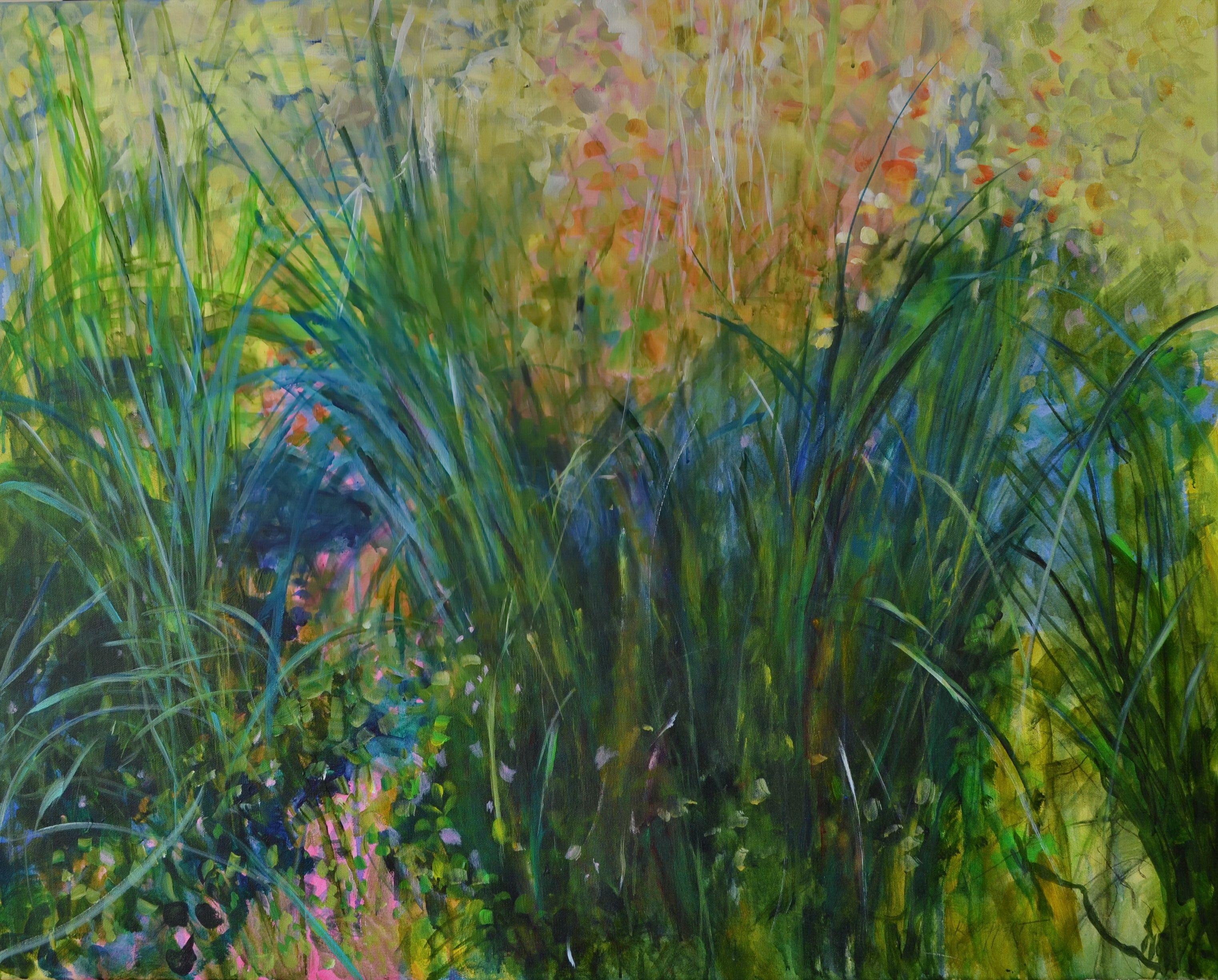 Abstract Painting di Karin Goeppert - Axelmannstein II, Pittura, Acrilico su tela