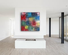 City of Color, Gemälde, Öl auf Leinwand