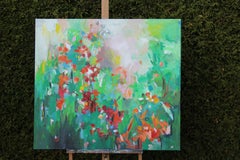 Summer flowers, Painting, Acrylic on Canvas