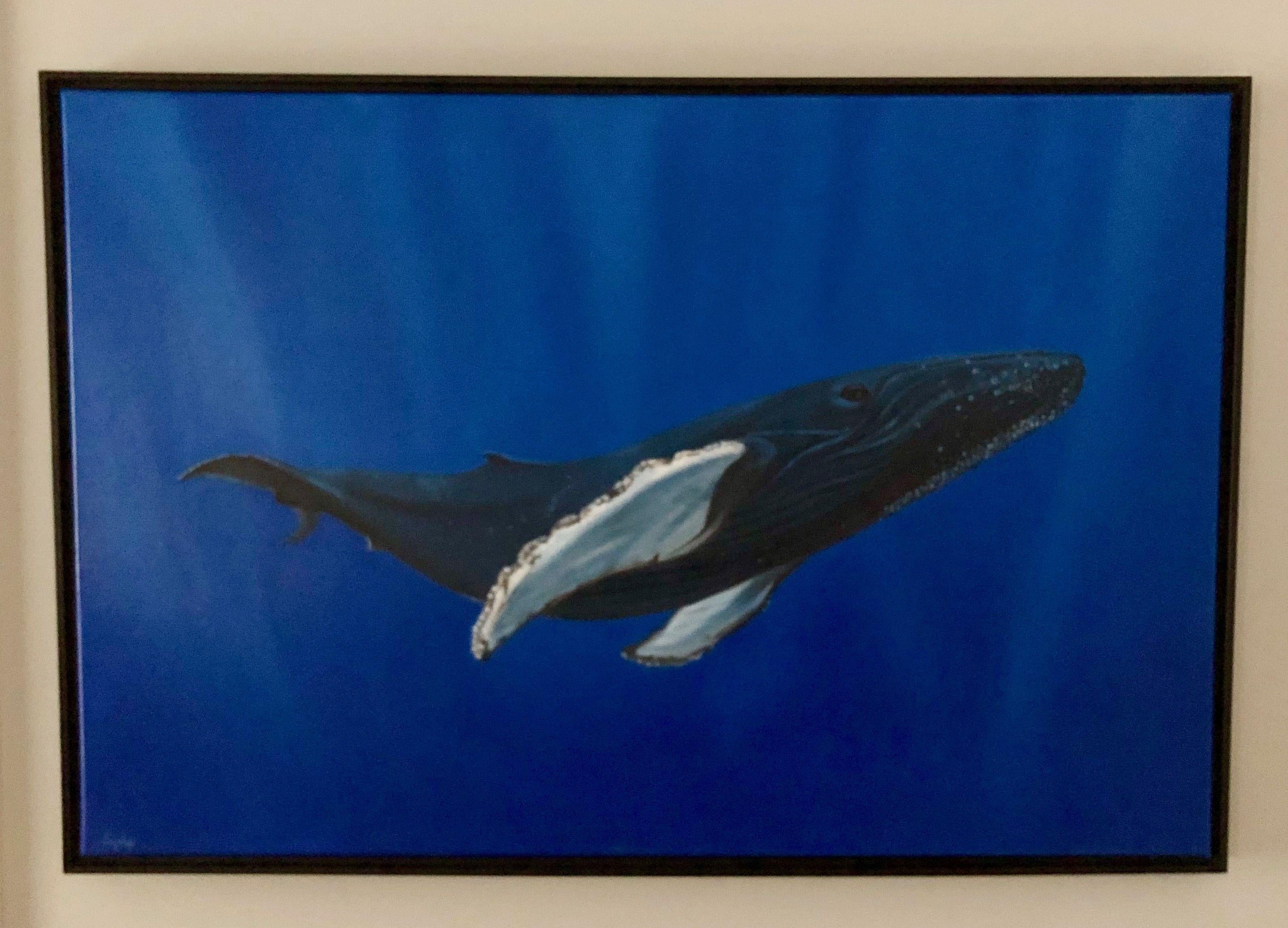 Humpback, Painting, Oil on Canvas For Sale 2