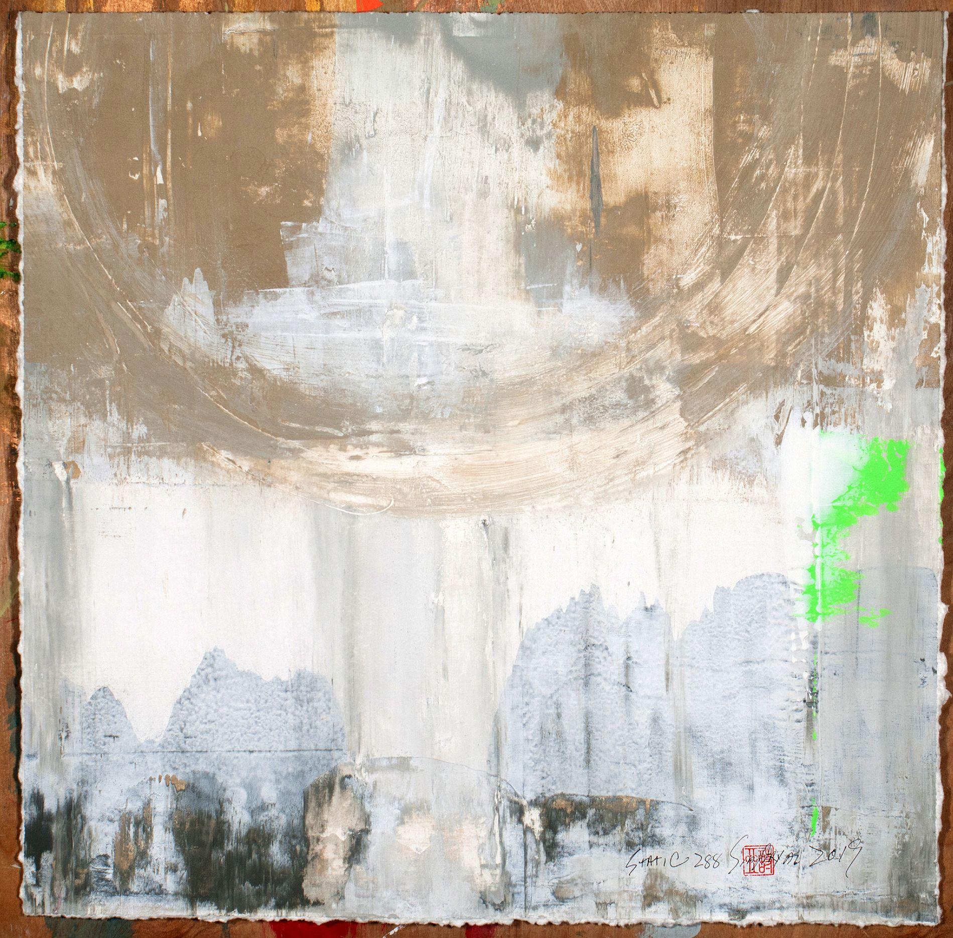 Abstract Painting de Sia Aryai - Estática 288, Pintura, Acrílico sobre papel