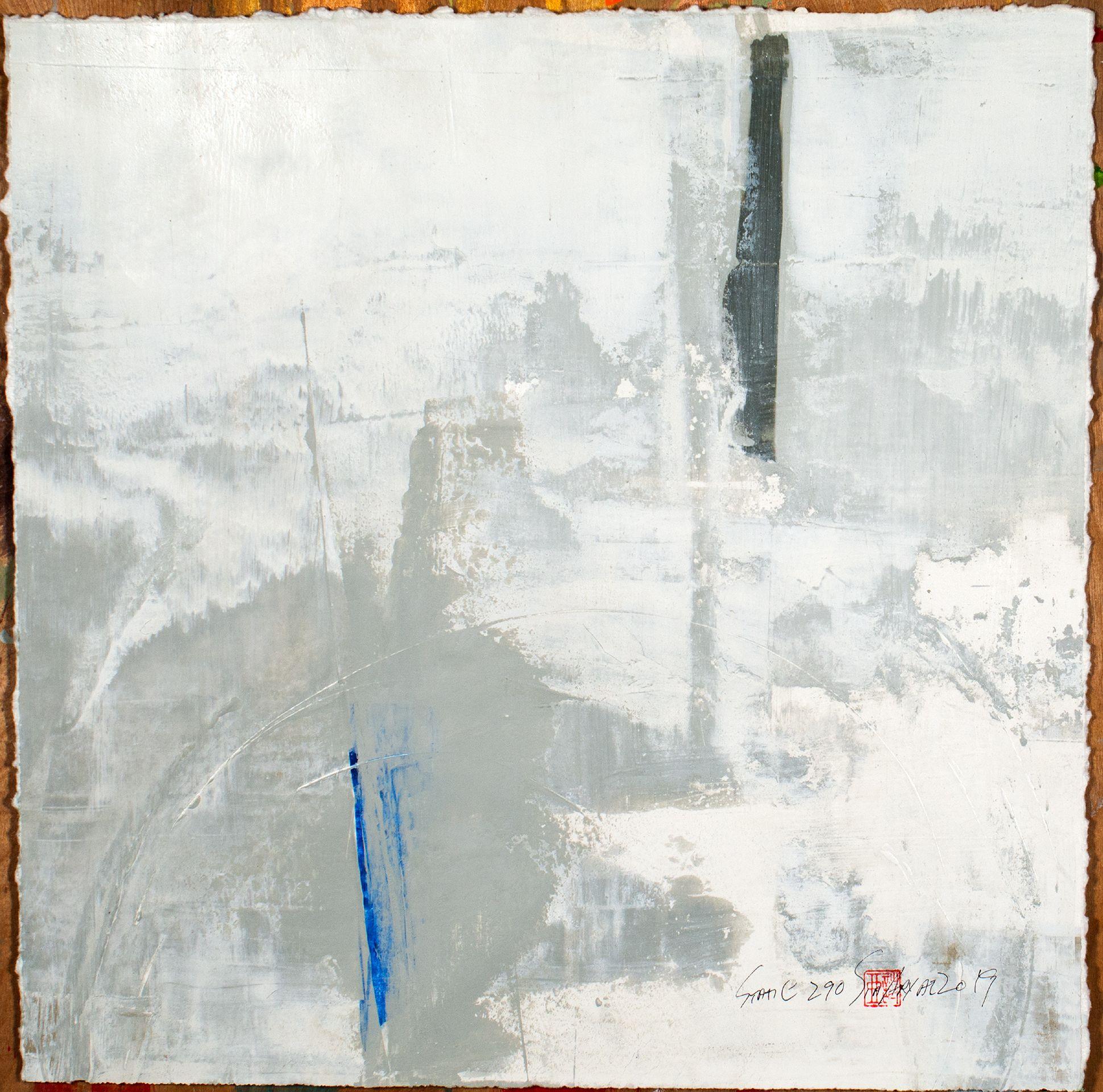 Sia Aryai Abstract Painting - Static 290 Deep harmony, Painting, Acrylic on Paper