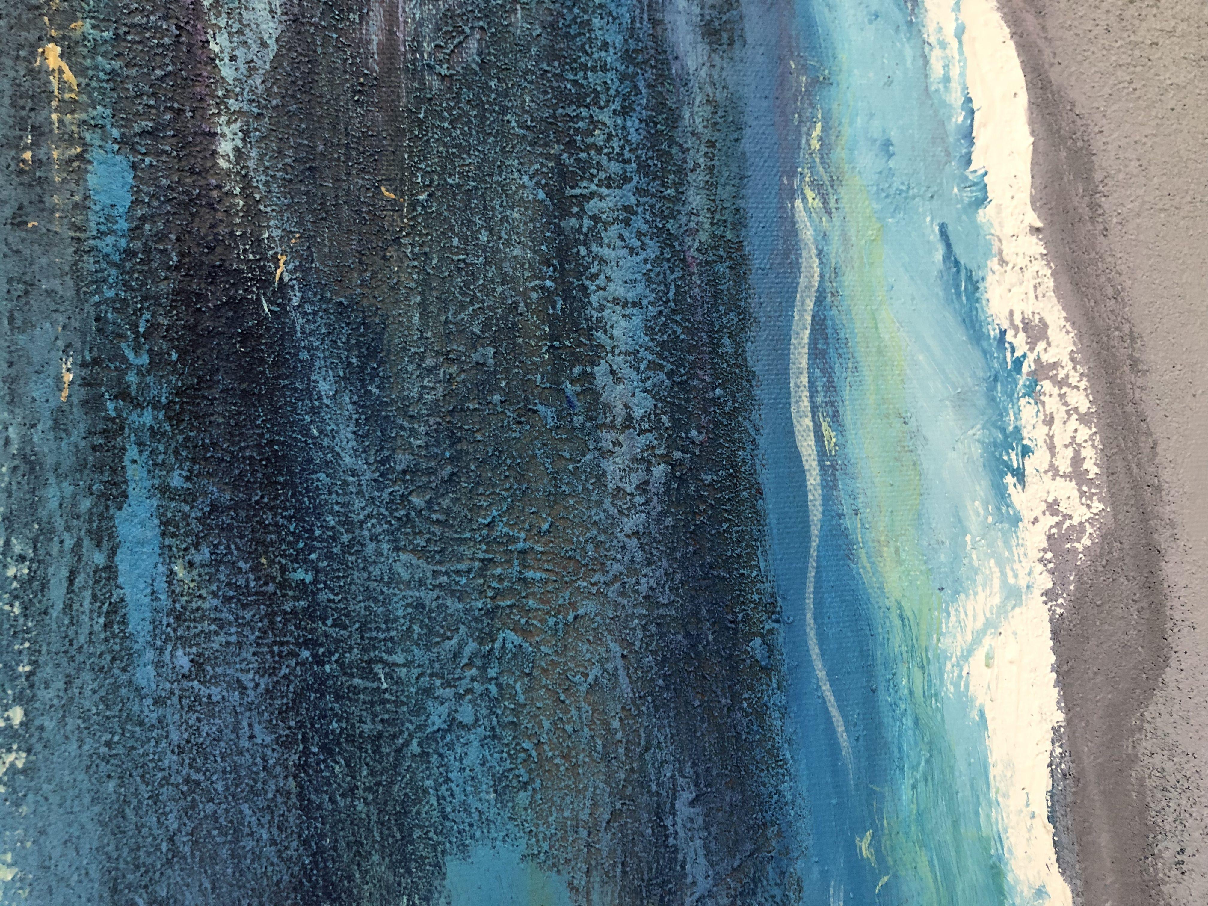 Splash, Pittura, Acrilico su tela - Painting Astratto di Christiane Pape