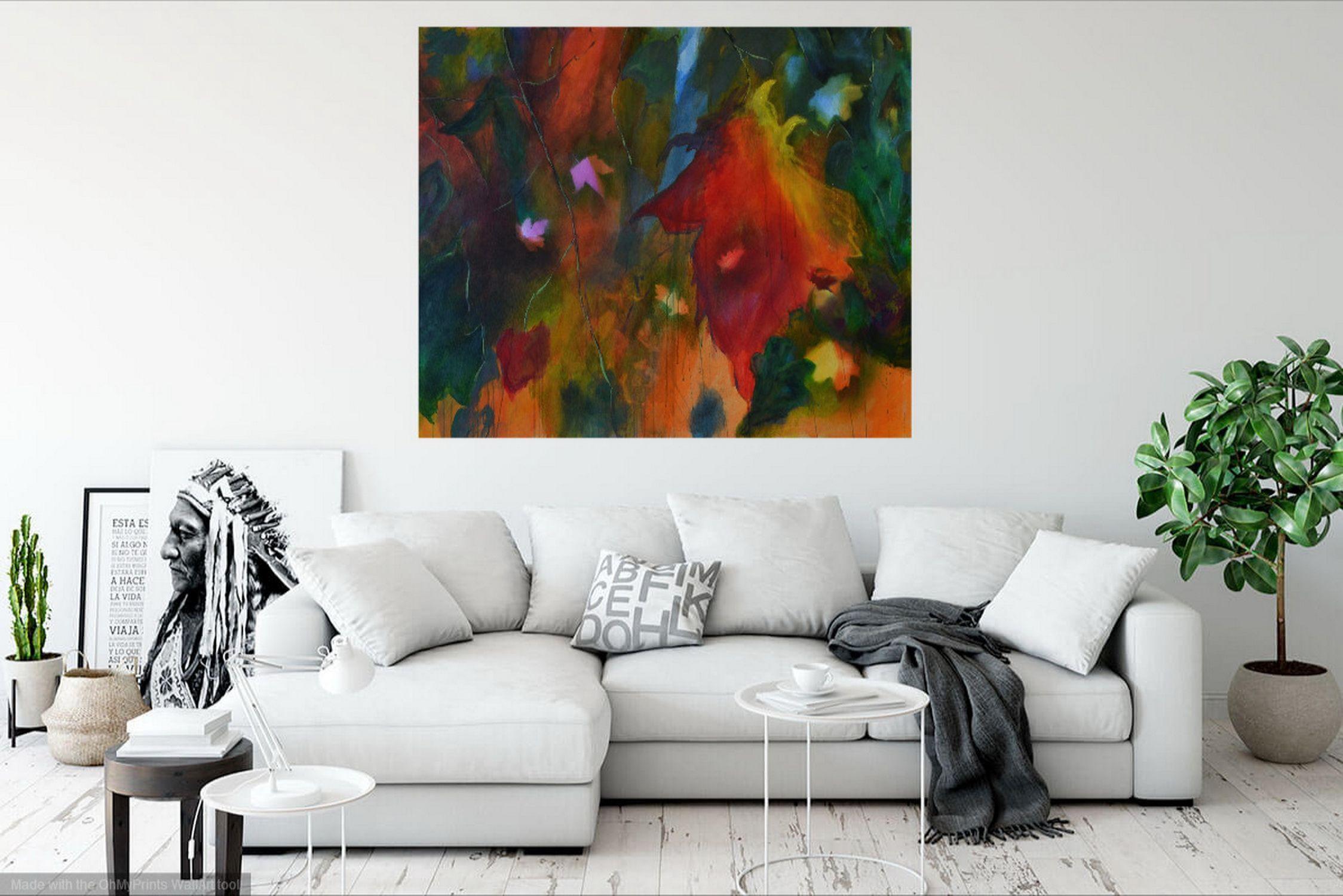 Voltare pagina, Pittura, Acrilico su tela - Painting di Karin Goeppert