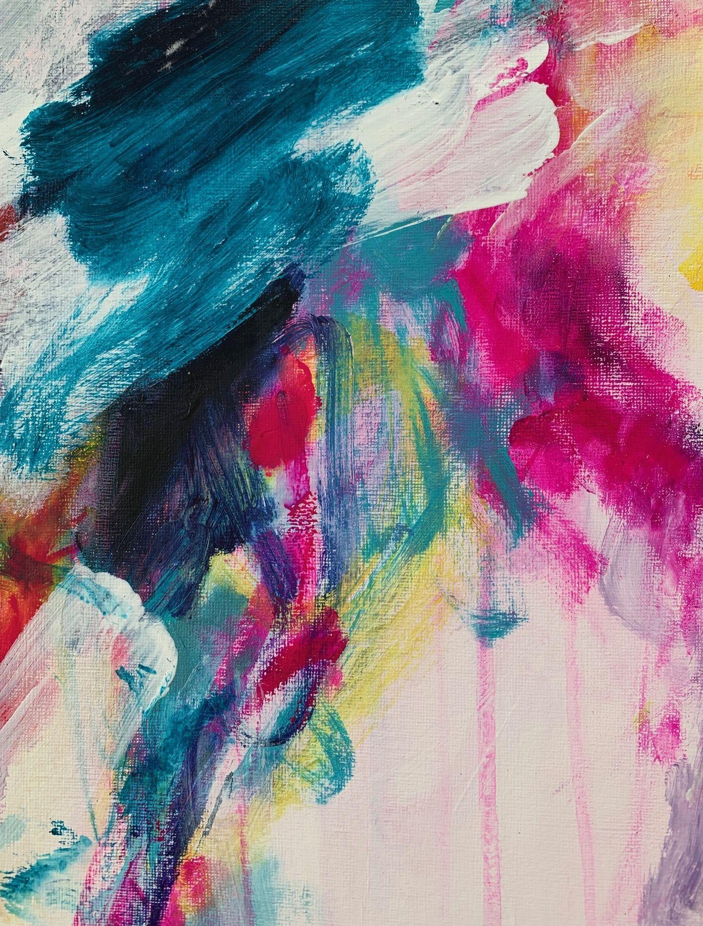 Emotions Run Free  Confidence, Painting, Acrylic on Paper 1