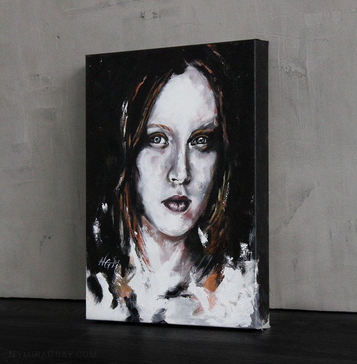 Yana (PORTRAIT SERIES #5), Painting, Acrylic on Canvas For Sale 2