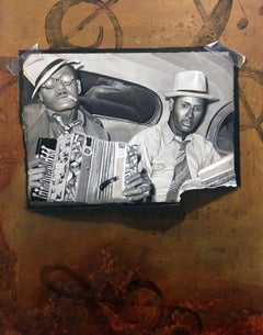 Casi en casa, Pintura, Óleo sobre panel de madera