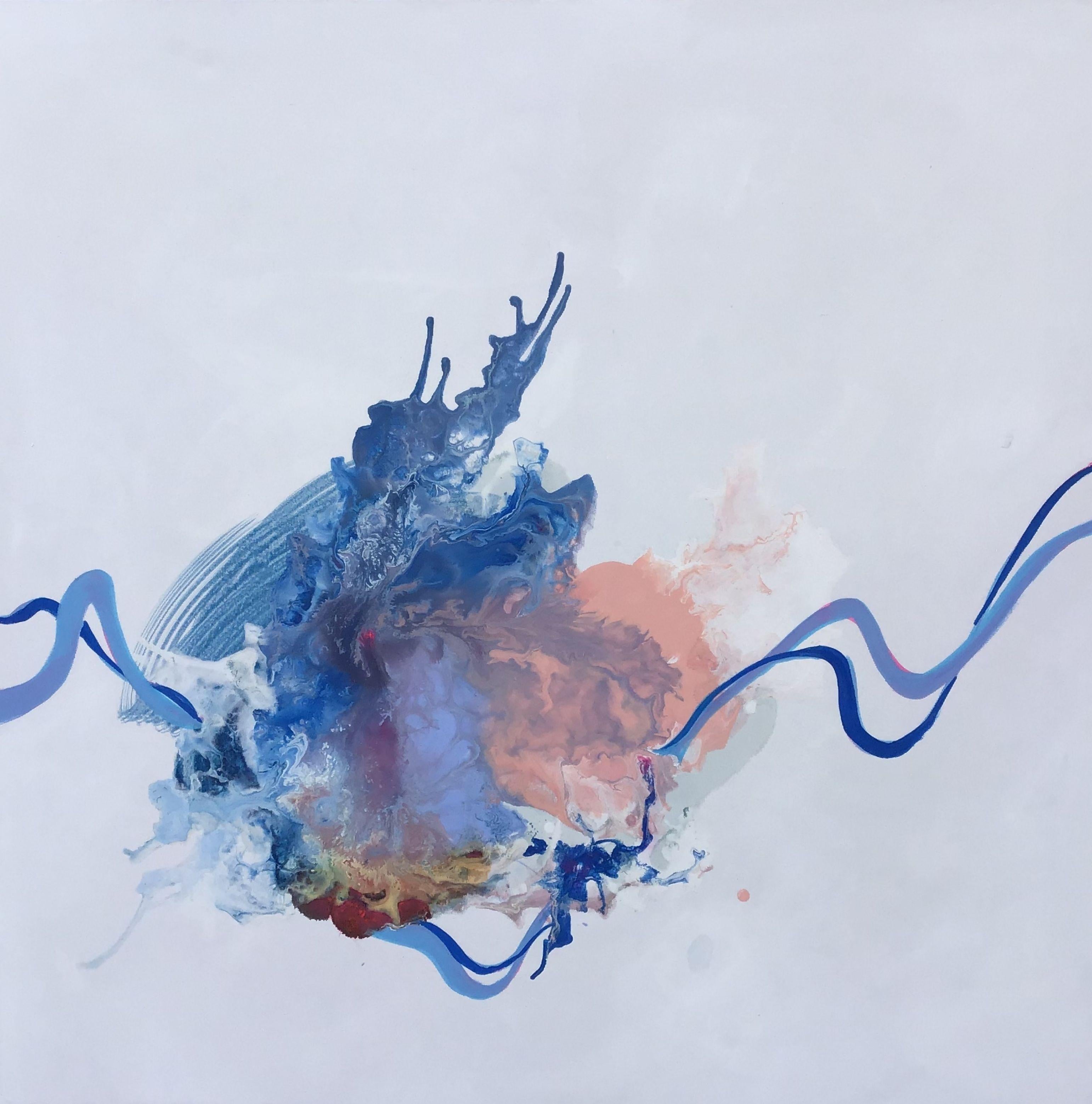 Maria Bacha Abstract Painting - Rhythmic Swing, Painting, Acrylic on Canvas