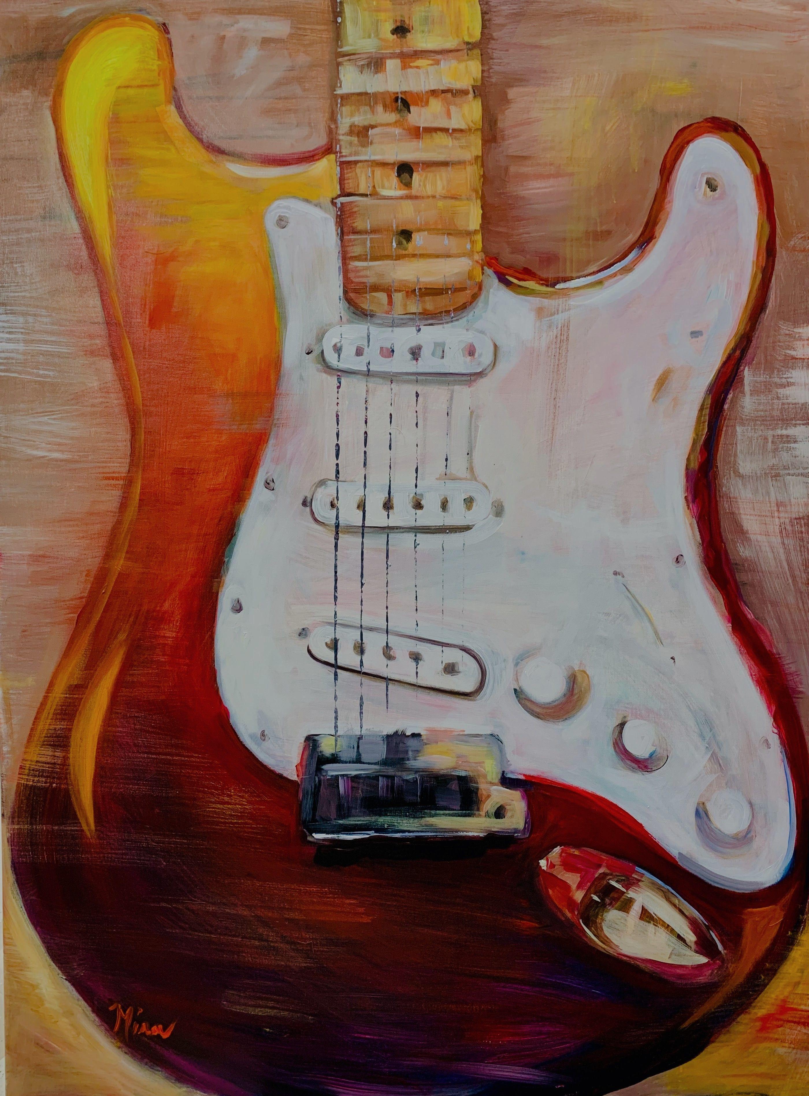 stratocaster painting