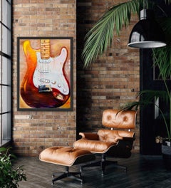 Fender, Painting, Acrylic on Canvas