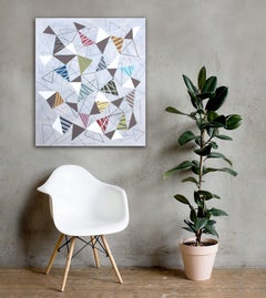 Triangles 8, Painting, Acrylic on Canvas