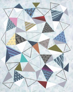 Triángulos 7, Pintura, Acrílico sobre lienzo