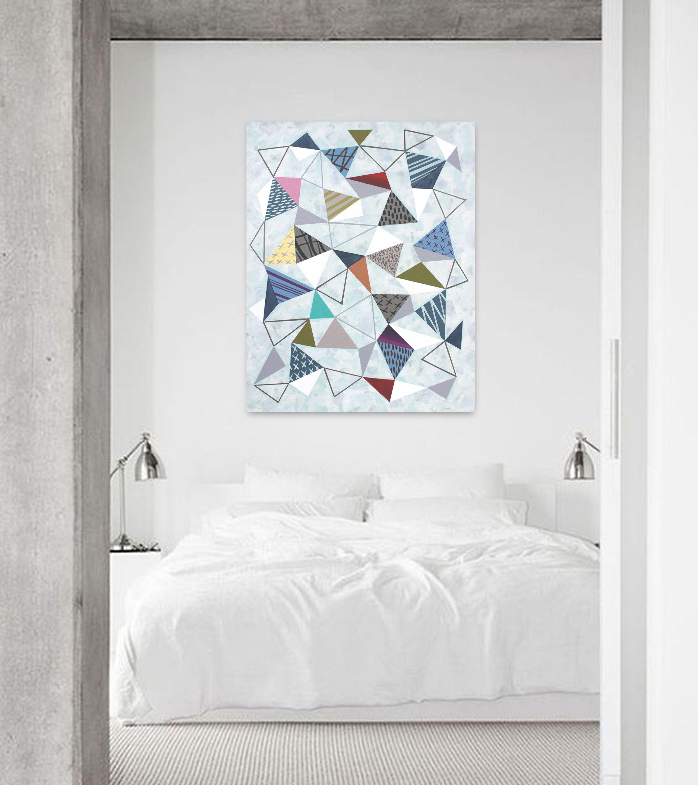 Dreiecke 7, Gemälde, Acryl auf Leinwand im Angebot 1