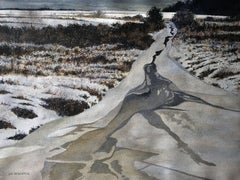 Thin Ice, Painting, Watercolor on Watercolor Paper